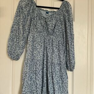 Old Navy Blue Floral Dress